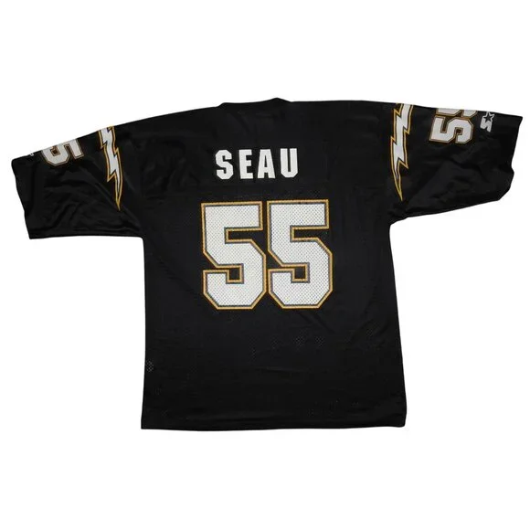 Vintage 1995 Starter NFL LA San Diego Chargers Junior Seau #55 Jersey Men’s 52 X